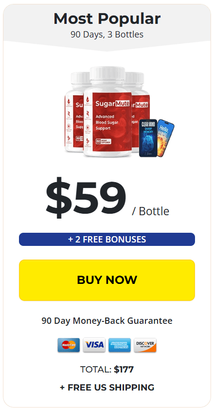 Sugarmute order 3 bottle